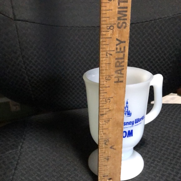 Vintage Walt Disney world milk glass footed Mom cup, mug. - Picture 9 of 10